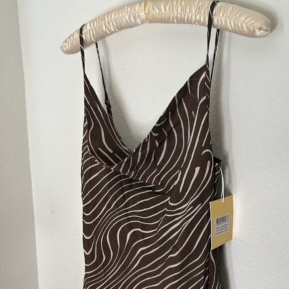 $110 Charlie Holiday Allora Lola Printed Mini Slip Dress NEW Size 6 - Picture 7 of 12